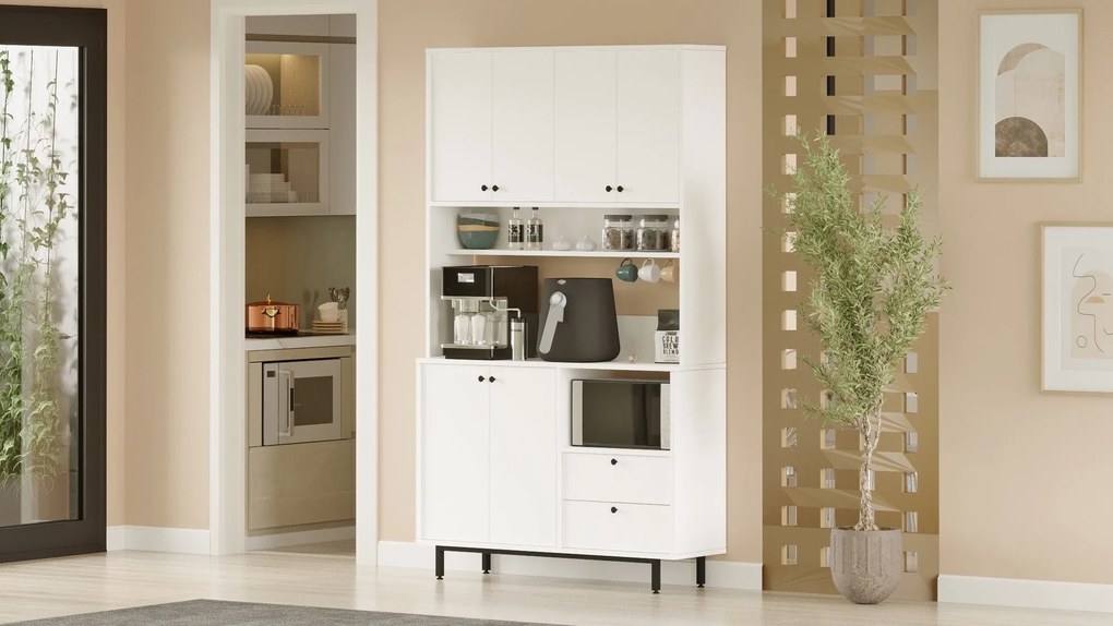 Mobiliário "RE7-W" - Design Moderno - Branco