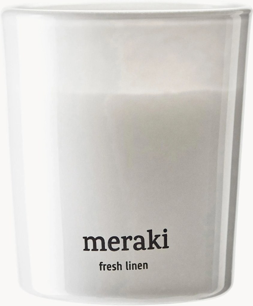 Velas perfumadas Meraki (Fresh Linen), conjunto de 2