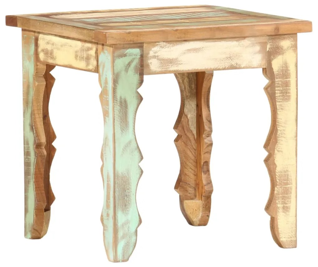 Mesa de centro 40x40x40 cm madeira recuperada maciça