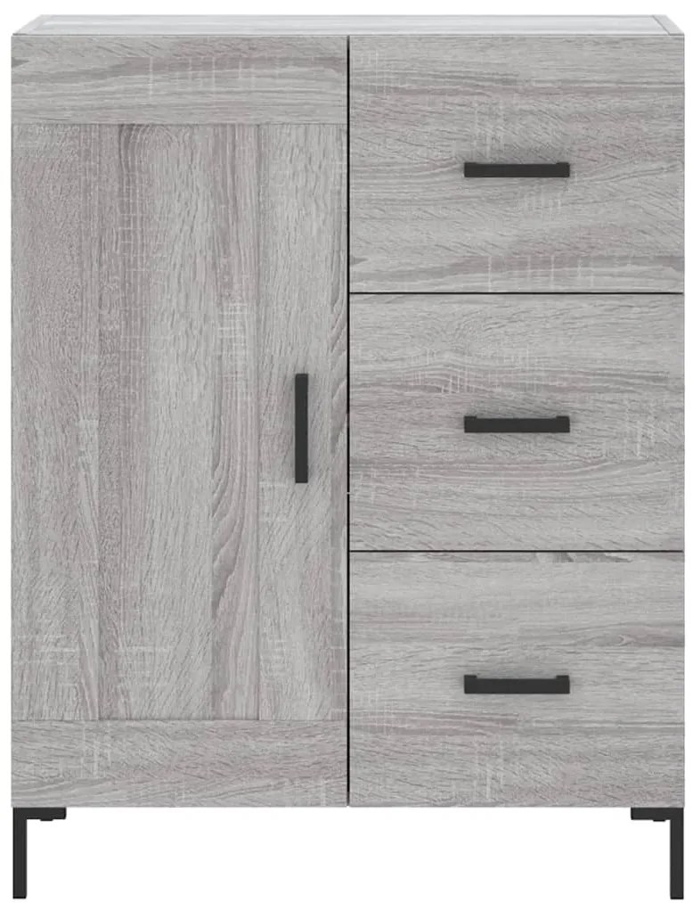 Armário alto 69,5x34x180 cm derivados de madeira sonoma cinza