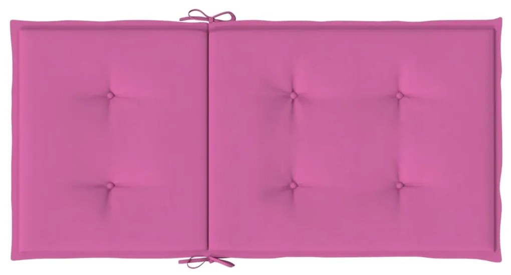 Almofadões p/ cadeira de encosto baixo 4 pcs tecido rosa