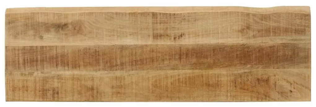 Banco com bordas vivas 105 cm madeira de mangueira maciça