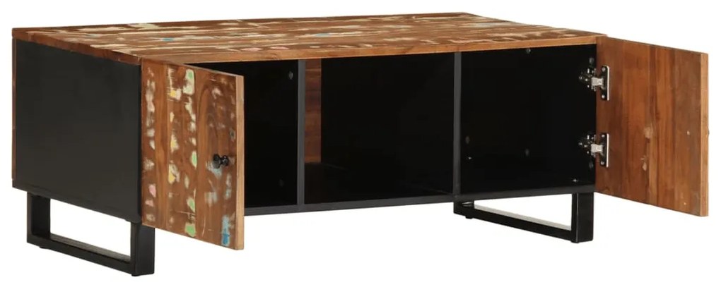 Mesa de centro 100x54x40cm madeira recuperada/derivados madeira