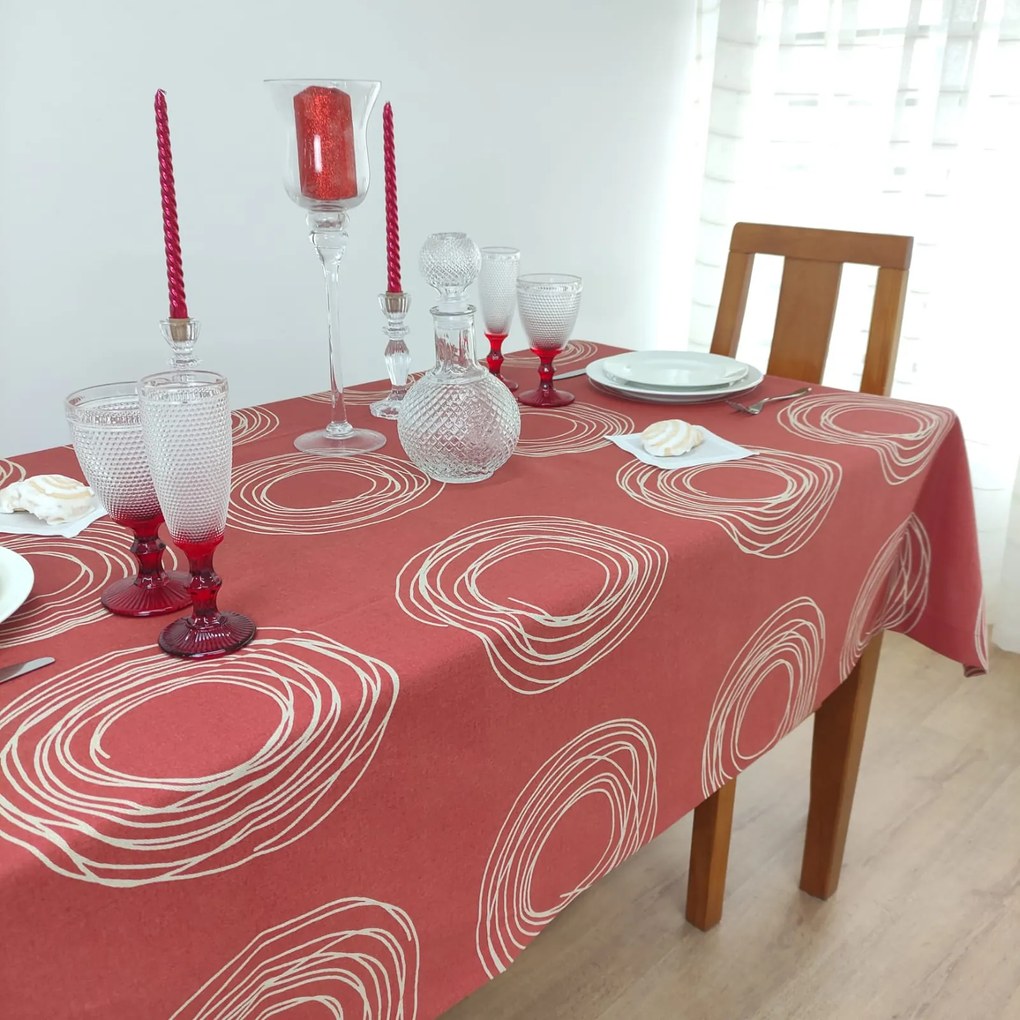 Toalha de Mesa Red Circles