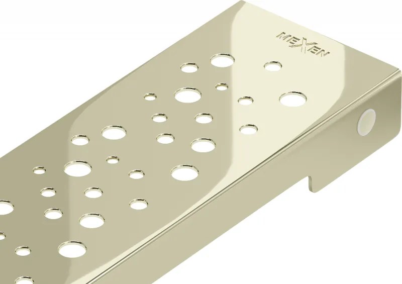 Mexen Flat M12 cobertura para escoamento linear 70 cm, dourada - 1521070