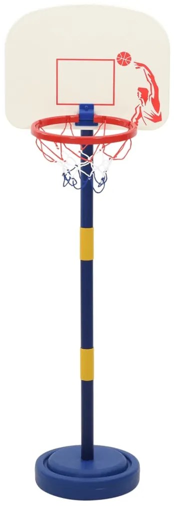 Suporte basquetebol c/ bola e bomba altura ajustável 90/121 cm