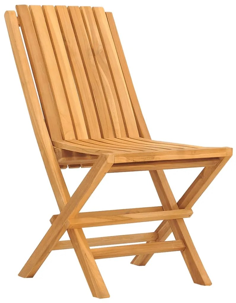 5 pcs conjunto de jantar p/ jardim madeira de teca maciça