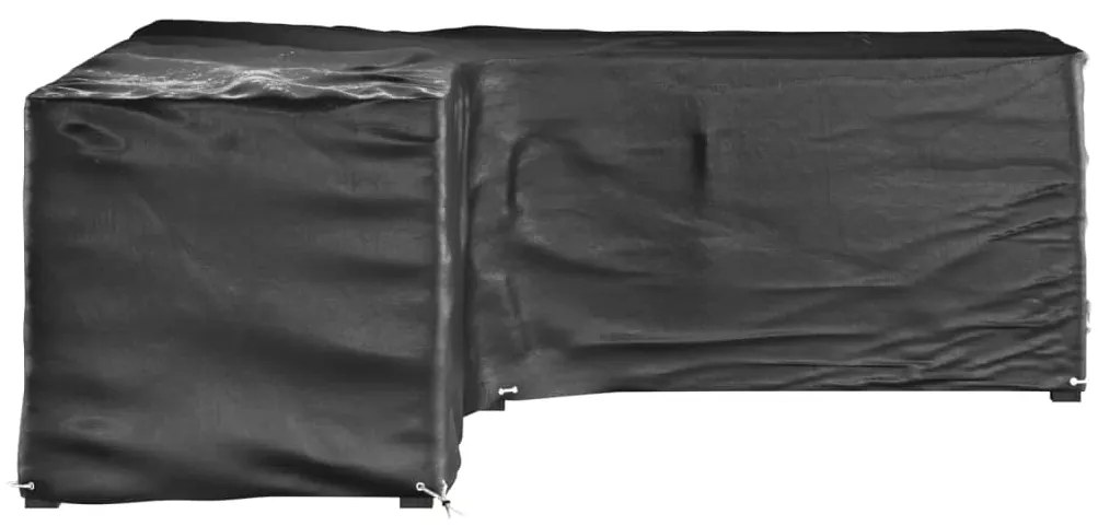 Capas p/ mobília jardim forma de L 2 pcs 16 ilhós 285x285x90 cm