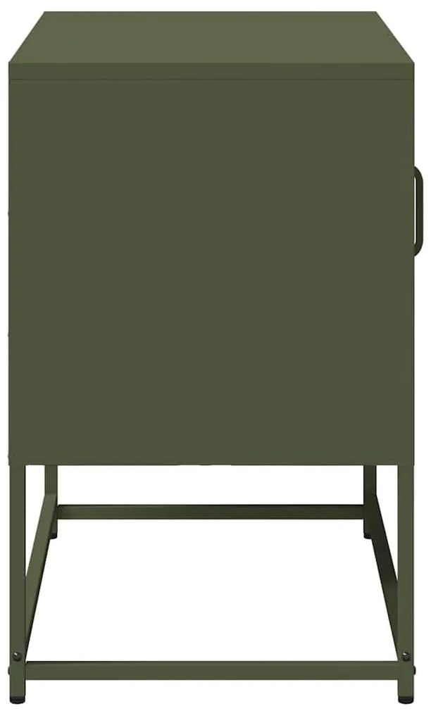 Móvel de TV 68x39x60,5 cm aço verde azeitona