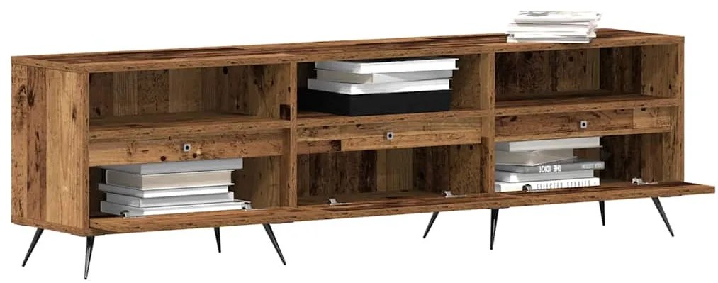 Gabinete de TV Madeira Velha 150x30x44,5 cm Madeira Engenharia