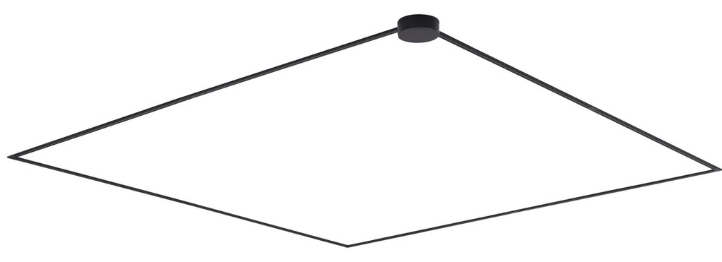 Sistema de iluminação de trilho moderno preto monofásico 800 cm com fonte de alimentação redonda - Magnetic