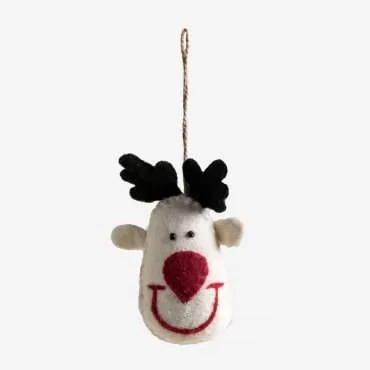 Pack De 4 Enfeites De Natal Maraly Branco - Sklum