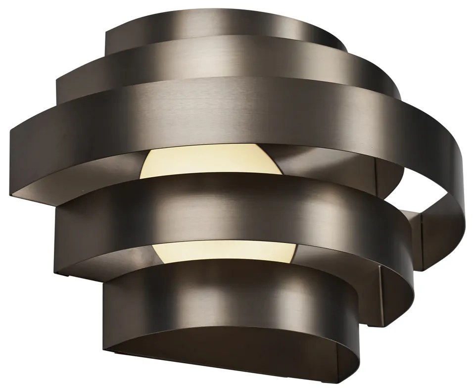 Candeeiro de parede moderno cor de bronze, incluindo LED regulável em 3 níveis - Lines Moderno