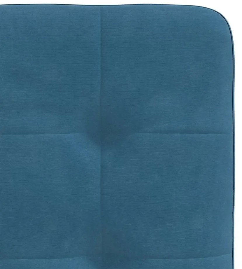 Cadeiras de jantar 2 pcs veludo azul