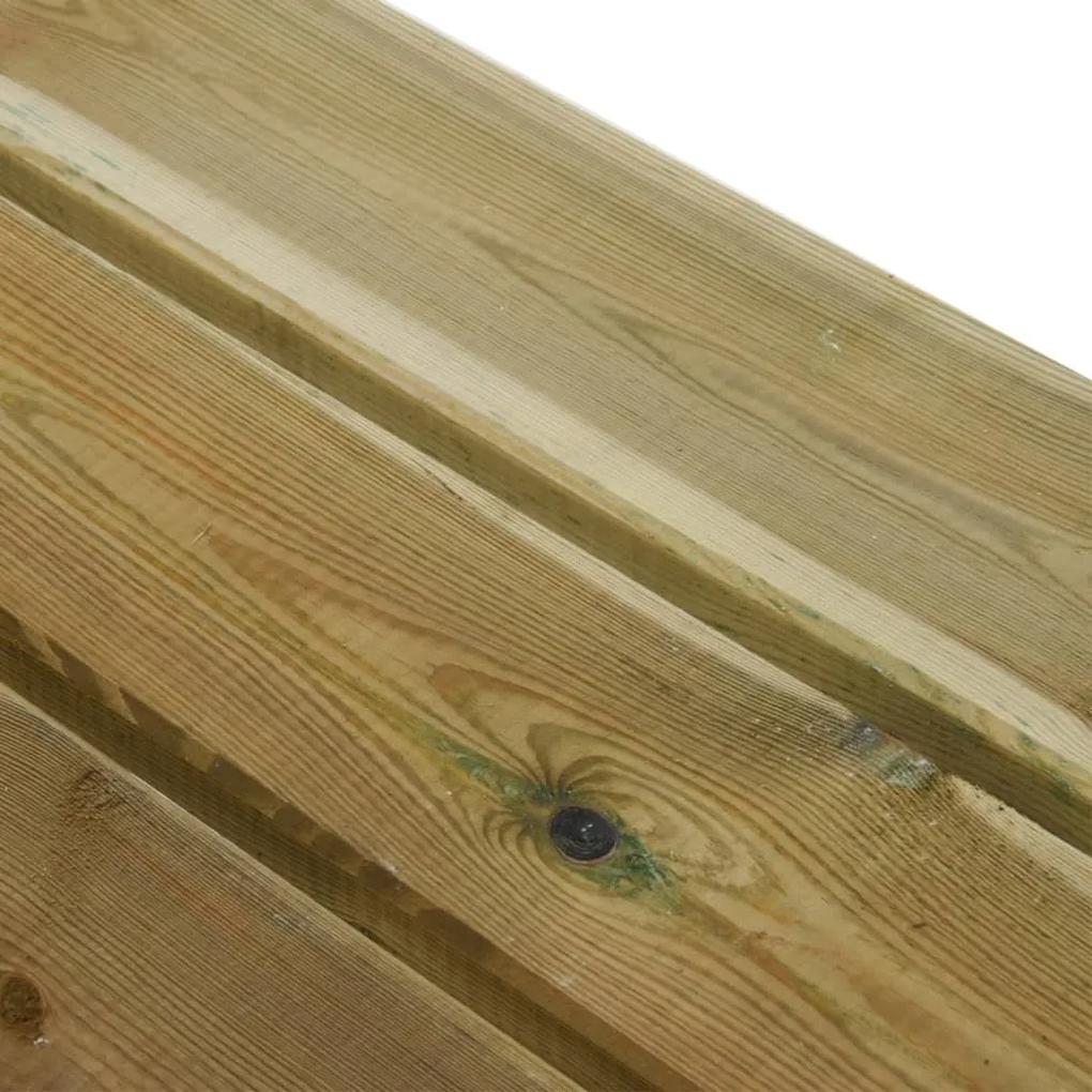 Banco de jardim 110 cm madeira de pinho maciça impregnada
