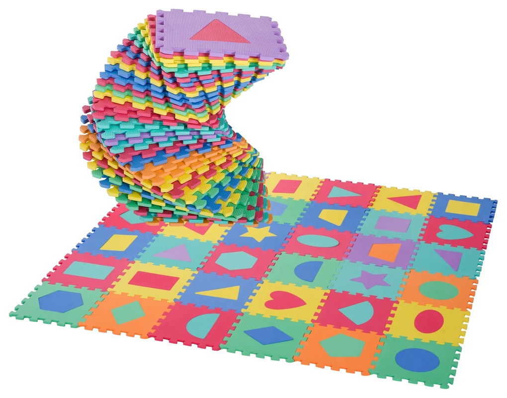 HomCom® Tapete Puzzle Colchão suave para Crianças 3.24㎡Borracha de espuma EVA
