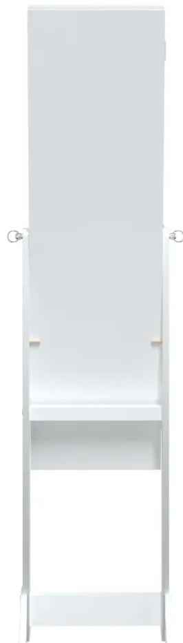 Espelho de pé com luzes LED 34x37x146 cm branco