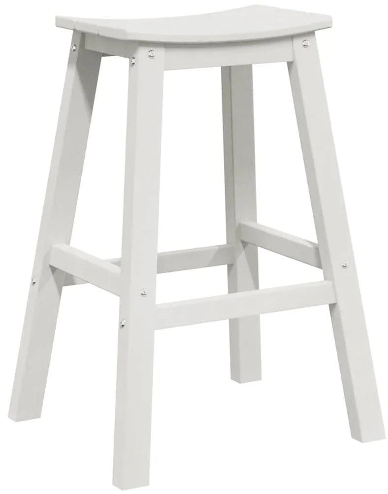 Banquetas 2 pcs Brancas HDPE