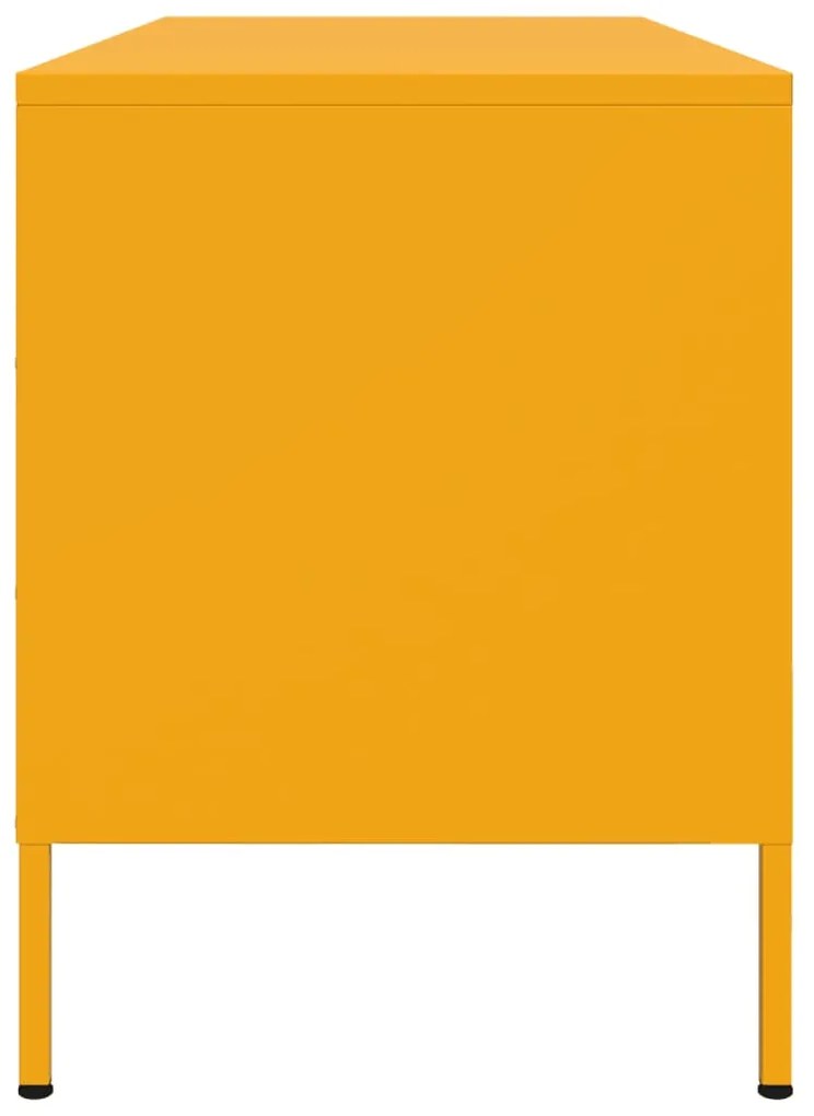 Móvel de TV 100,5x39x50,5 cm aço amarelo mostarda