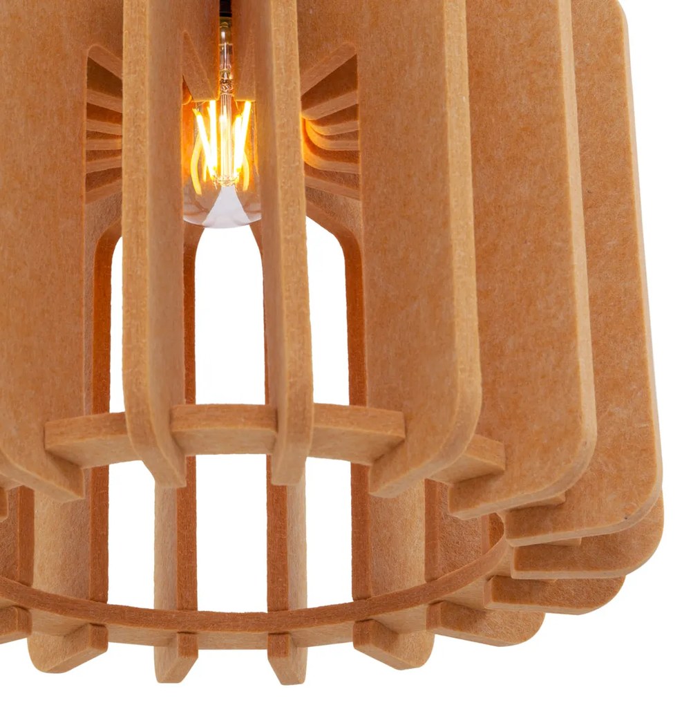 Candeeiro suspenso retro laranja - Felt