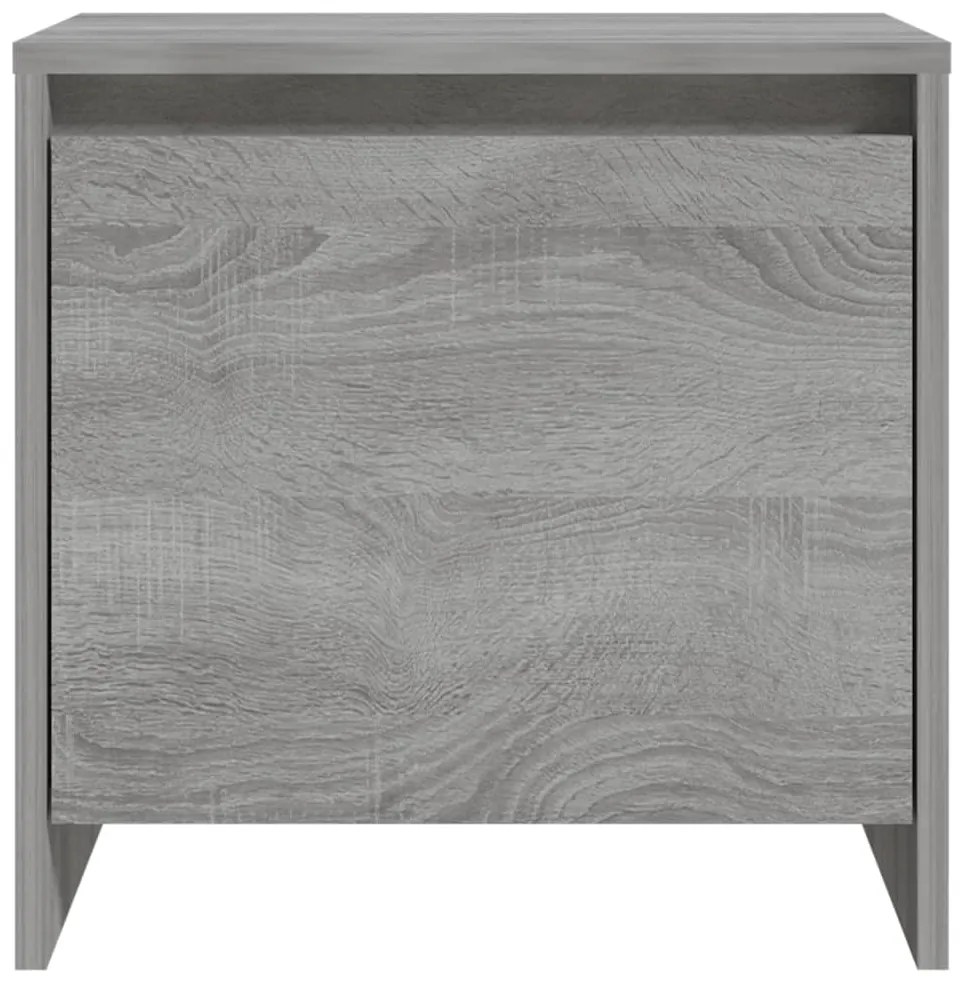 Mesa cabeceira 45x34x44,5cm derivados madeira sonoma cinza