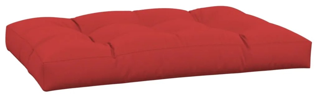 Almofadão para sofá de paletes 120x80x12 cm tecido vermelho