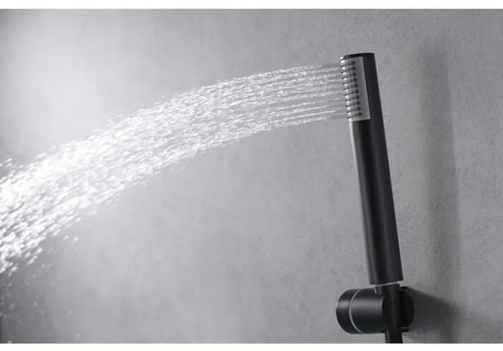 Torneira monocomando de encastrar para duche de cor preto mate Belice