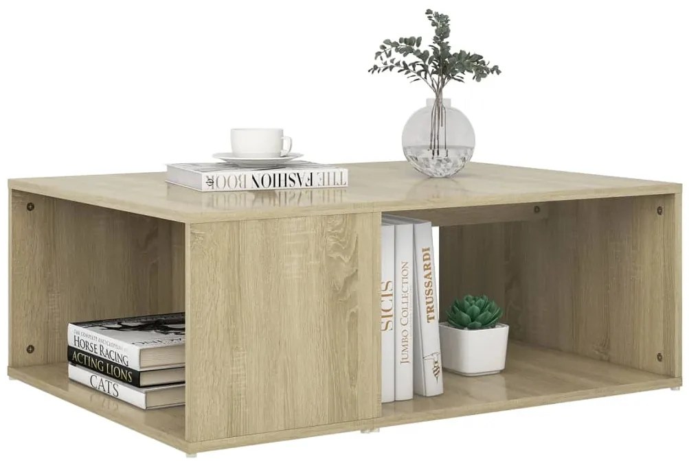 Mesa de centro 90x67x33 cm derivados de madeira carvalho sonoma