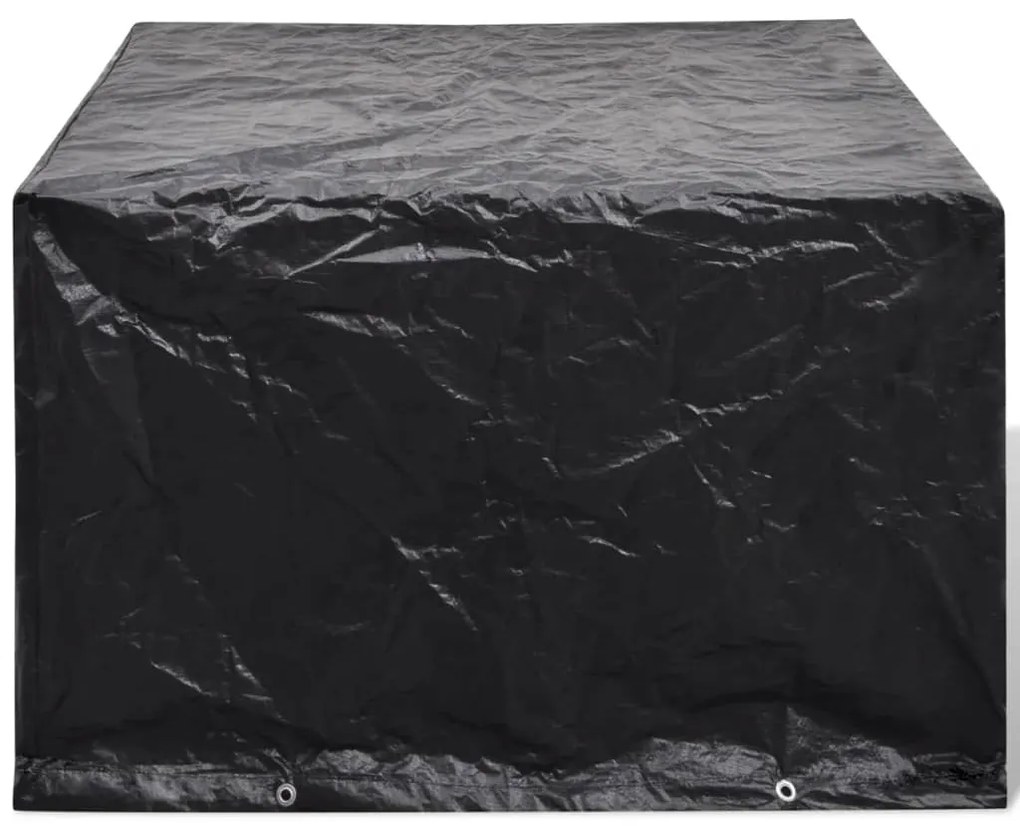 Capas para mobiliário de jardim 2 pcs 8 ilhós 135x135x90 cm