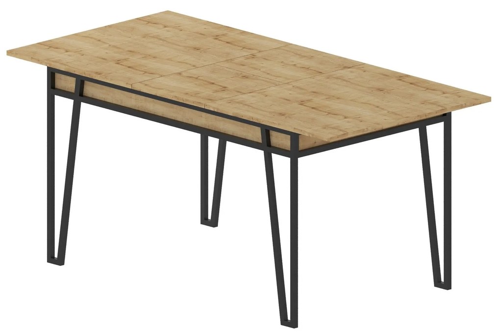 Mesa de Jantar Extensível "Pal" – 132-170x80x76 cm – Carvalho – Design