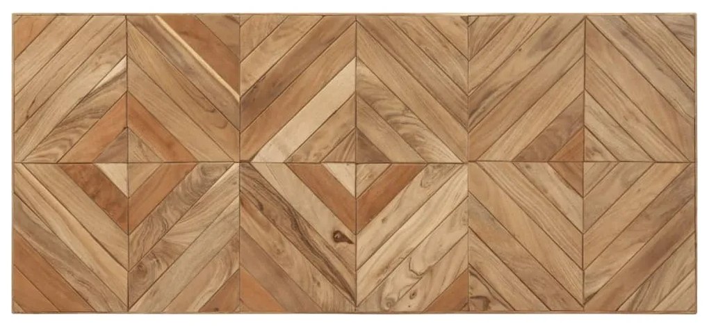 Mesa de jantar 160x70x76 cm madeira acácia maciça e mangueira