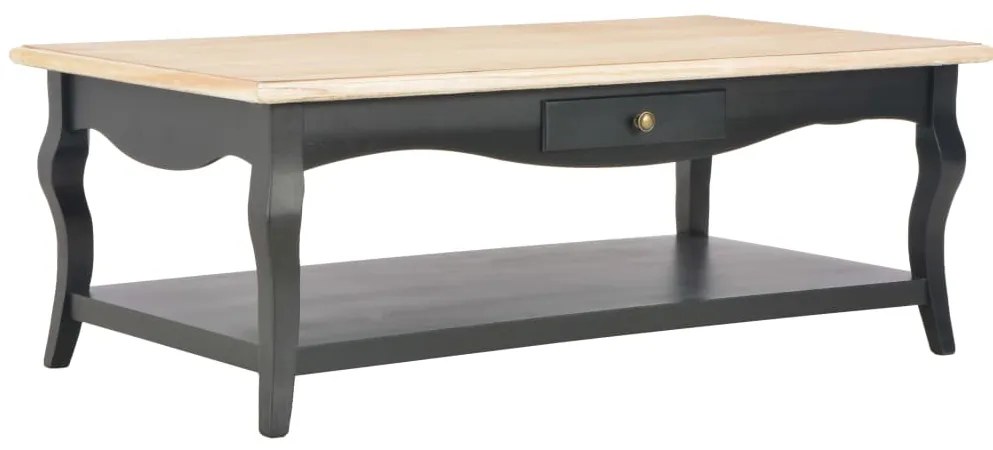 vidaXL Mesa de centro 110x60x40 cm MDF preto