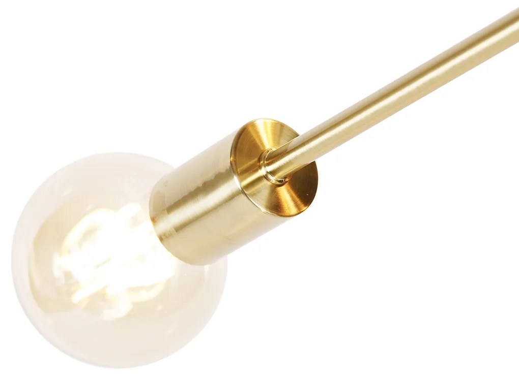 LED Candeeiro pendente inteligente latão 6 luzes incl. Wifi G95 - Sydney Retro,Design