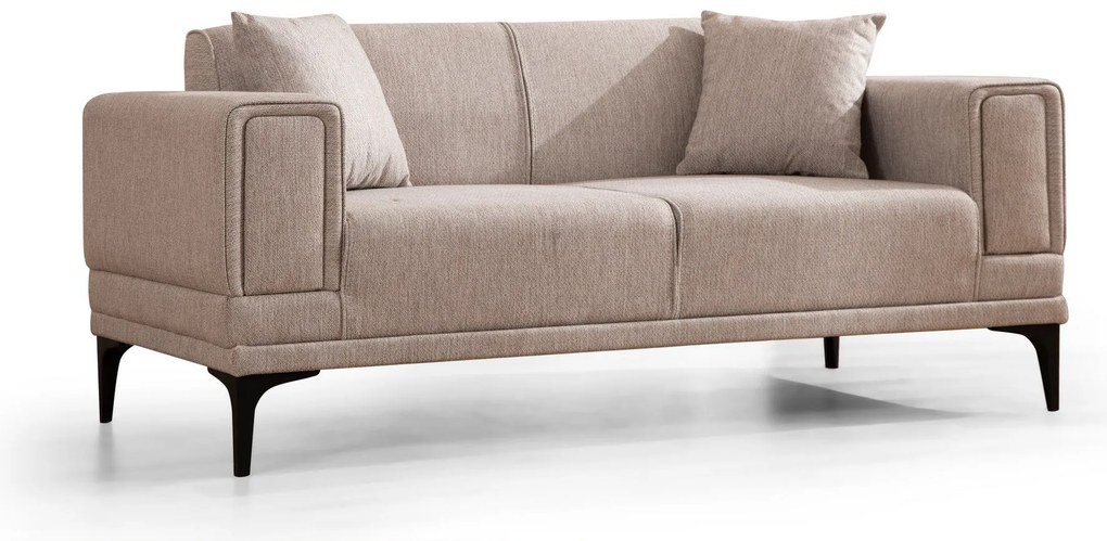 Sofá de 2 Lugares Horizon – Castanho Claro – 170 cm x 85 cm x 77 cm