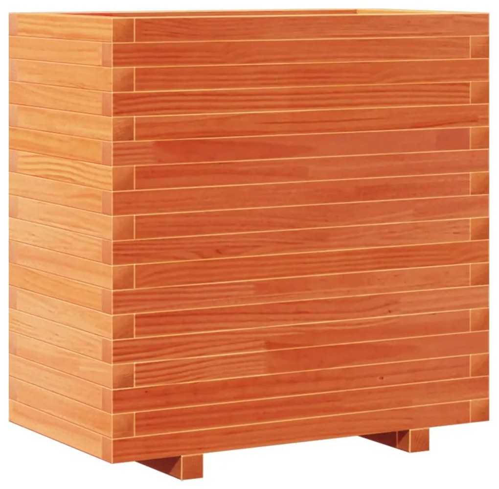 Vaso/floreira de jardim 70x40x72 cm pinho maciço castanho mel