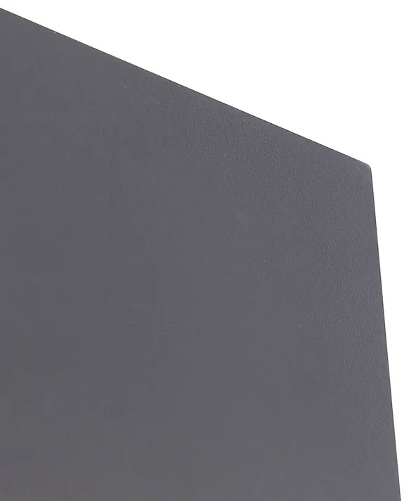 Candeeiro de parede design alumínio cinzento 15 cm com LED 9W - Skyf Moderno