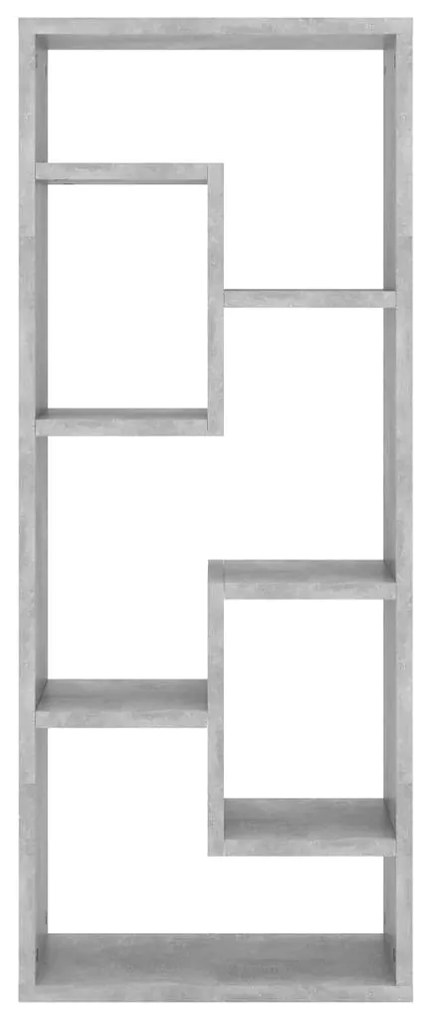 Estante de parede 36x16x90cm derivados madeira cinzento cimento