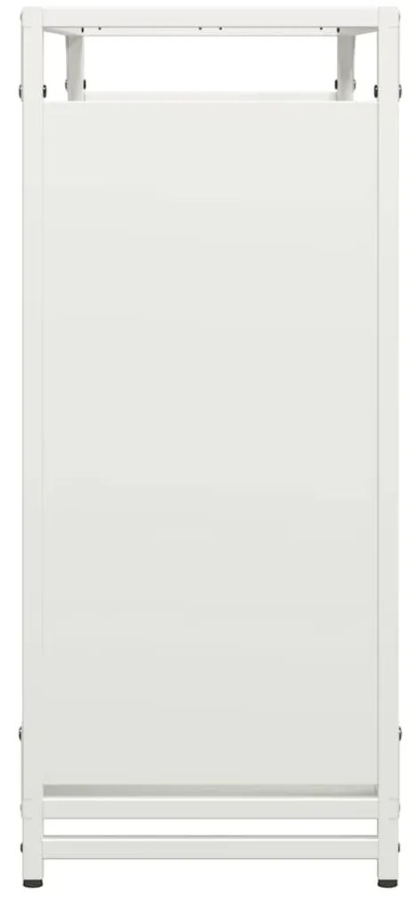 Suporte para lenha 90x28x65 cm aço laminado a frio branco