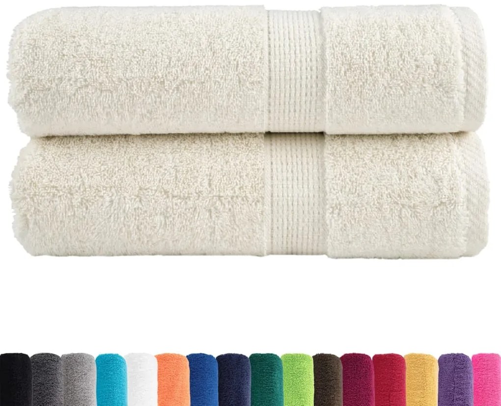 Toalhas de bidé premium SOLUND 2 pcs 30x50 cm 600 gsm creme