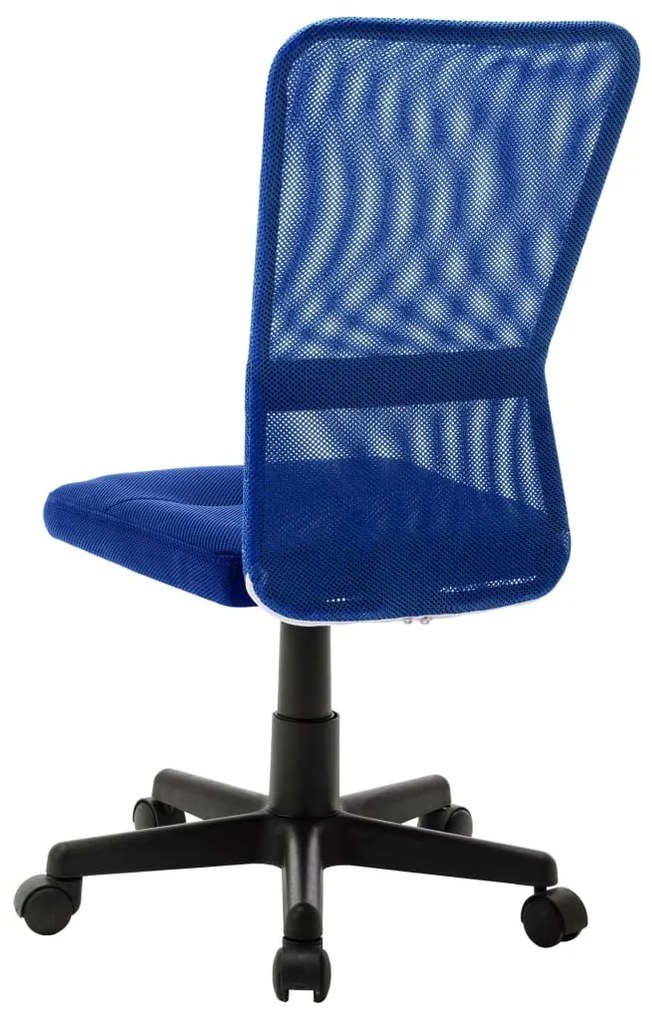 Cadeira de escritório 44x52x100 cm tecido de malha azul