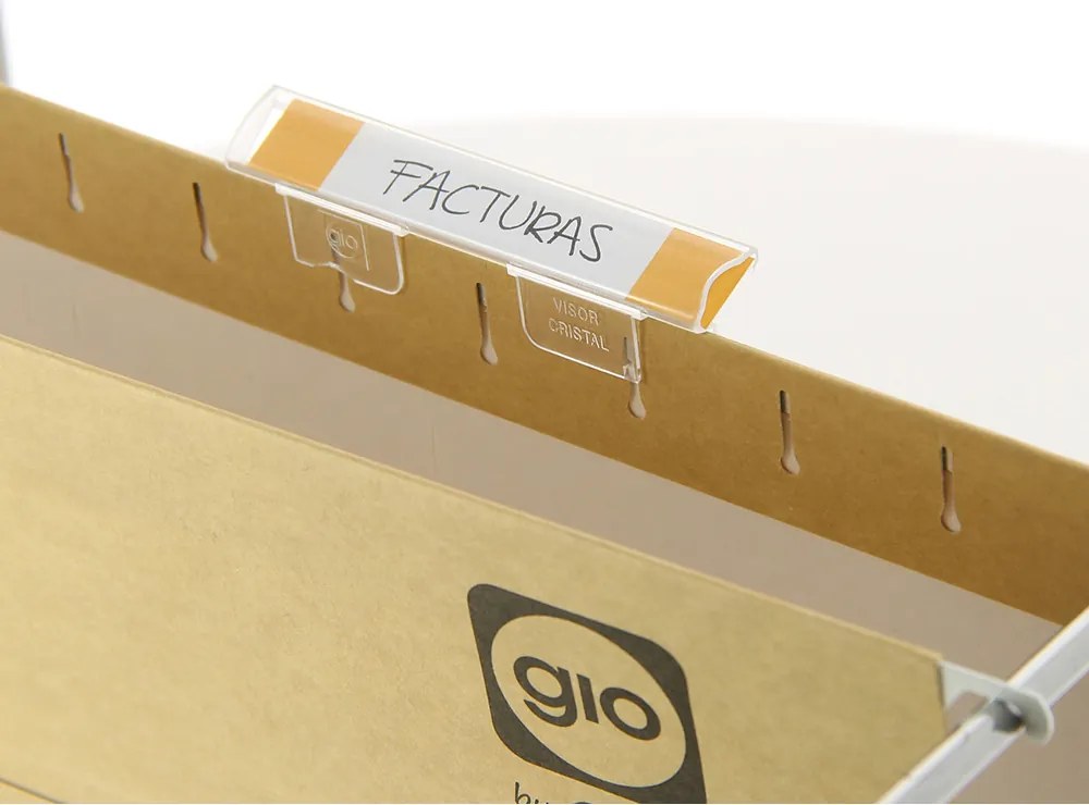 Visor de Plástico Gio Transparente 8,5x1,5 cm