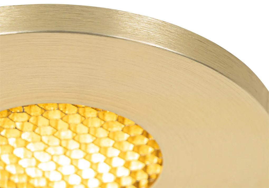 Foco embutido moderno para casa de banho dourado IP54 - Shed Honey