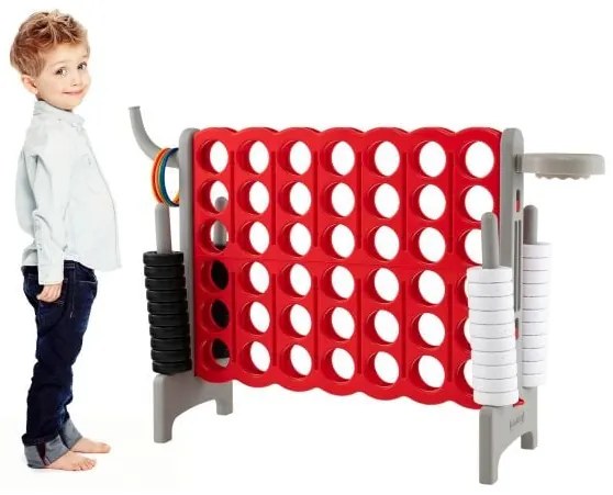 Conjunto de jogo gigante de 2,5 pés 4-to-Score - Vermelho