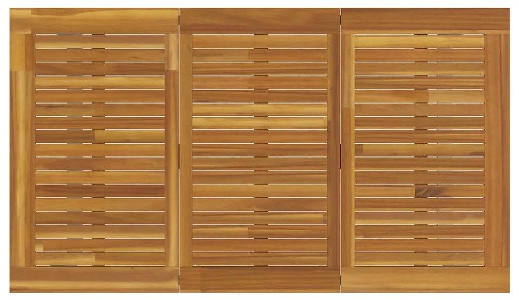 Mesa de Jantar Exterior vidaXL Cinza 140x80x75 cm Aço e Madeira Sólida