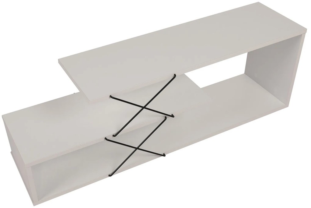 Móvel de TV Zigzag – Branco – 120 cm x 40 cm x 30 cm