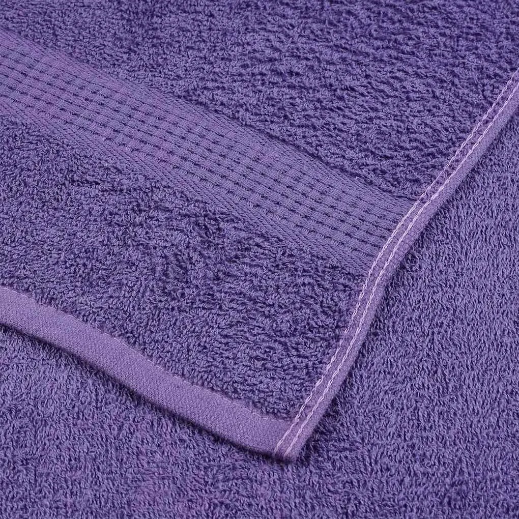 Toalhas de banho 10 pcs 70x140 cm 360 gsm 100% algodão roxo