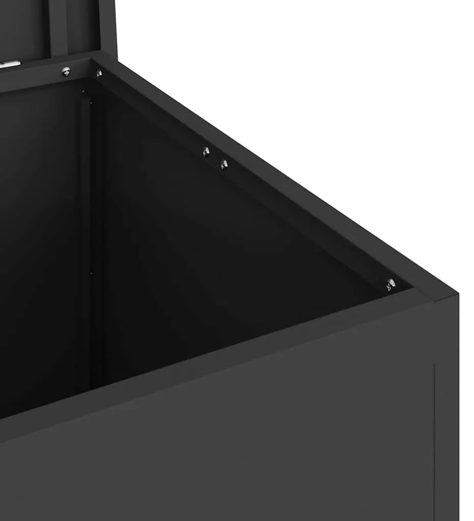 Caixa de Armazenamento Externa Preto 55 x 50.5 x 50 cm