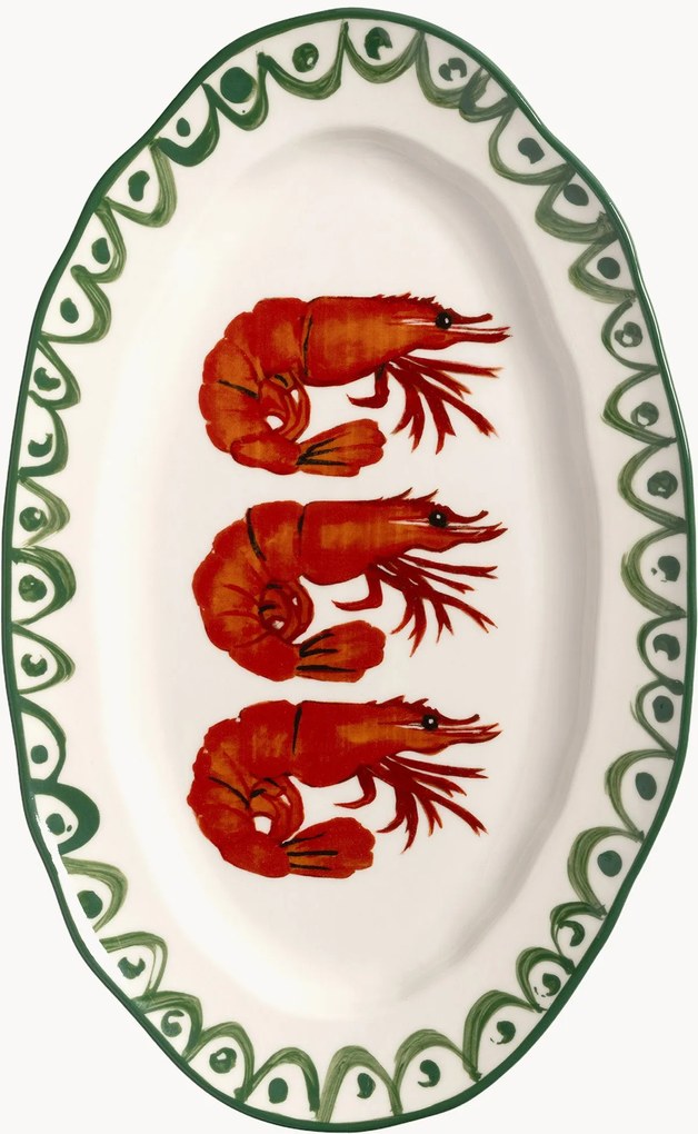 Travessa pintada à mão Sirène