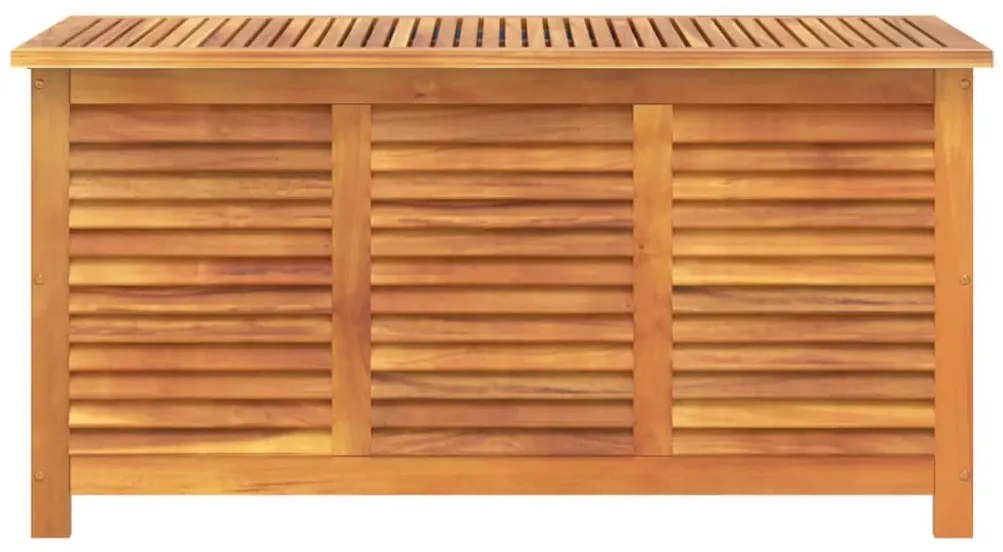 Caixa arrumação jardim c/ veneziana 113x50x56 cm acácia maciça