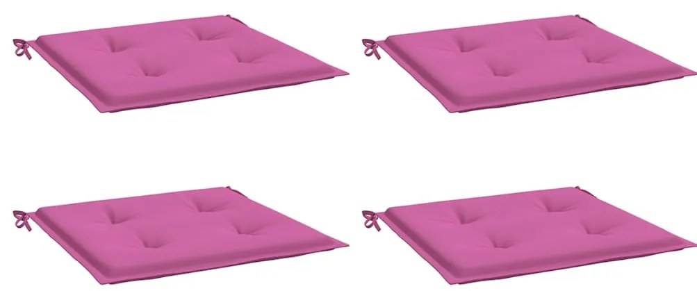 Almofadões p/ cadeira 4pcs 50x50x4cm tecido rosa